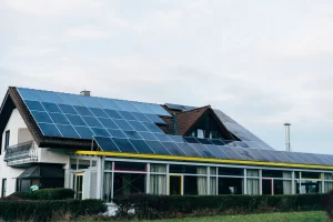 House with a lot of solar panels